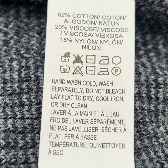 Lucky Brand Colorado Cross Stitch Henley Sweater Mens Size Medium Thermal Winter - Picture 7 of 8